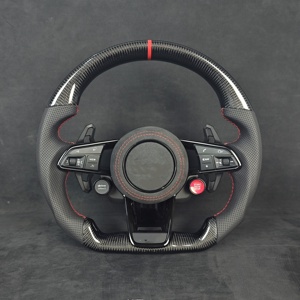 YLC S Line volante de fibra de carbono de medio cuero para Audi A3 <span class=keywords><strong>A4</strong></span> A5 A6 B7 8V B9 S3 S4 S5 RS3 RS4 RS5 RS6 RS7 C7 C8 Q5 Q7 - Product Image 3