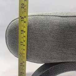 Chaise d'église empilable grise avec étagère de rangement chaise de conférence à cadre métallique pour banquet de salle de classe auditorium - Product Image 5