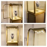 Vitrine de présentation de bijoux en verre et métal de luxe Sundo avec logo personnalisé pour montres et bijoux
