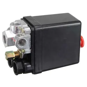 90-120 PSI Air Compressor Parts Pneumatic Switch Valve Air Pump Automatic Switch Pressure Controller 12 Bar 20A 220V 4 Port