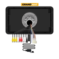 GRANDnavi Récepteur audio stéréo marin 8 pouces BT FM AM Lecteur MP5 Haut-parleur marin étanche HD 8 pouces pour ATV UTV Yacht Bateau Moteur