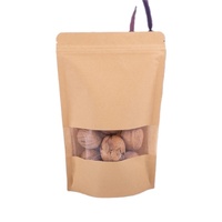 Sachet Doypack 3,5g 7g Personnalisable avec Mon Logo, en Papier Kraft Alimentaire Écologique et Compostable, avec Fermeture Zip et Fenêtre