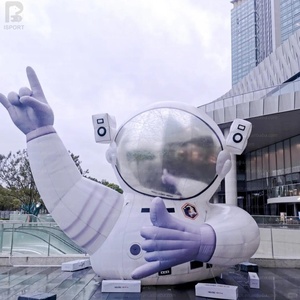 Décor Photo Gonflable LED Astronaute Géant Idéal pour Événements sur le Thème <span class=keywords><strong>de</strong></span> l'Exploration Spatiale / Carnavals Familiaux / Expositions Technologiques / Scènes - Product Image 3