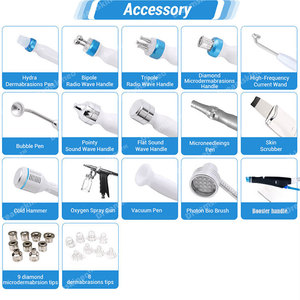 Solution gratuite 14/15/17 en 1 Jet d'oxygène Peel Hydrodermabrasion Beauté hydratante Nouvelle machine Fcial avec conseils de Solution de sérum Booster - Product Image 6