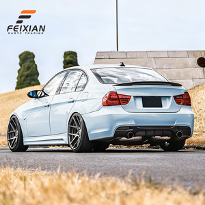 Achterdiffusorlip in glanzend zwart, M Sport MP-stijl, voor BMW <span class=keywords><strong>3</strong></span> Serie E90 E91 (2005-2012), bulk levering FEIXIAN. - Product Image 4