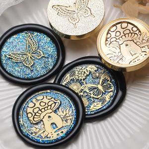 Sello de Cera Suidis con Cabeza de Latón Sólido de 3 cm, Diseño Clásico, Suministros para Manualidades - Product Image 2