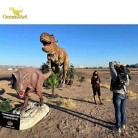 Animatronic dinozorlar tema parkı yaşam boyutu Animatronic dinozor modeli gerçek robotik dinozor