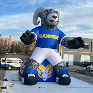 Quảng cáo chuyên nghiệp tùy chỉnh trò chơi lối vào đường hầm bơm hơi khổng lồ hình dạng dê cho các sự kiện ngoài trời tài trợ thể thao - Product Image 2