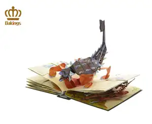 Livro 3D de alta qualidade para crianças colorido Pop Up Impressão de livro de histórias para crianças