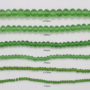 ลูกปัดแก้วคริสตัล AB เงาแบบขายส่ง ทรงรอนเดลเหลี่ยมเพชร สำหรับทำเครื่องประดับ DIY สร้อยข้อมือ - Product Image 3