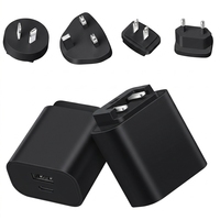 Adaptateur rapide USB Type C double port pour téléphone Apple iPhone, prise murale interchangeable AU EU UK US, chargeur PD 20W 25W 30W