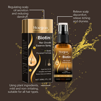 OEM minyak biji anggur akar jahe Biotin rambut dan semprotan minyak kulit kepala hidrasi tahan lama dan bersinar untuk rambut kering atau rusak