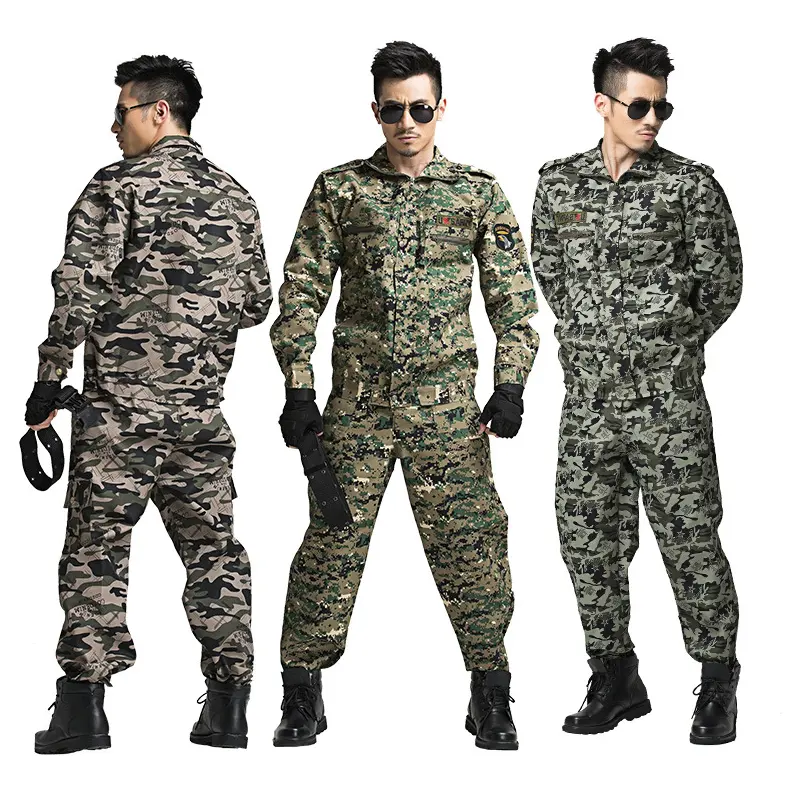 زي تدريب تكتيكي, الزي الرياضي خارج المنزل التمويه التدريب التكتيكي الجيش بدلة عسكرية الأمن الدعاوى العسكرية