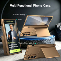 Étui de protection premium en PC rigide avec support pour cartes et charnière pour Samsung Fold 8 Ultra 5 6 7, avec protection d'écran en verre trempé et étui pour stylet