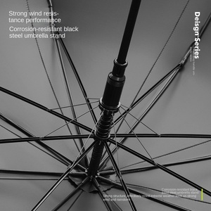 แฟชั่นใหม่ทันสมัยร่ม8กระดูกสำหรับผู้หญิงกันลมกันรังสียูวีและกลีบดอกรูปพิเศษที่จับยาวสำหรับเป็นของขวัญทางธุรกิจ - Product Image 3