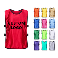 Custom Quick Dry Soccer Training Bibs 100% Polyester Adult Children's Soccer Vest <strong>Football</strong> Bibs OEM Service