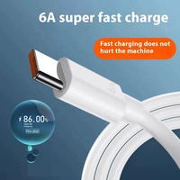 Cables DE DATOS USB A a tipo C al por mayor de fábrica Cables USB de carga rápida 6A para tabletas de PC de teléfono móvil