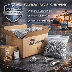 Perno <span class=keywords><strong>de</strong></span> Brida Dentado <span class=keywords><strong>de</strong></span> Acero Inoxidable 304 <span class=keywords><strong>de</strong></span> Alta Resistencia, Perno <span class=keywords><strong>de</strong></span> Brida con Cabeza Hexagonal Resistente a la Corrosión para Maquinaria Industrial y Marina - Product Image 5