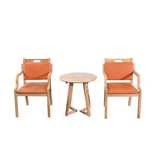 Juego de Mesa y Sillas de Madera Maciza para Personas Mayores, 3 Piezas, Cómodo para Adultos Mayores, Comedor - Product Image 3
