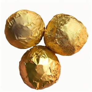 กระดาษห่อช็อคโกแลตแบบนุ่มขนาด12ไมครอน/15ไมครอนกระดาษฟอยล์อลูมิเนียมเคลือบสำหรับห่ออาหารพิมพ์ลายได้ตามต้องการ - Product Image 3