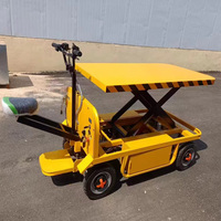 Chariot de transport de marchandises à moteur électrique pour entrepôt de chantier, capacité de charge 1000 kg, véhicule de transport lourd
