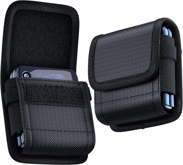 Nylon Phone Holster Fit for Samsung Galaxy Z Flip 7 6 5 4 3 Motorola Razr 50 60 Ultra Razr+ 2025/2024