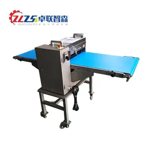 2023 Commercial Stainless Steel Full Automatic Lamb Roll Bacon Slicer Cutting Frozen Meat Slicing Machine With Conveyor Belt