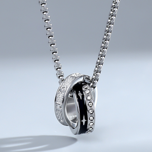 Nuevo Collar de <span class=keywords><strong>Cadena</strong></span> Hip Hop Creativo y Moderno para Hombre, Venta Caliente, Conjunto de Joyería Simple, Collares con Colgante de Moda, Venta al Por Mayor - Product Image 6