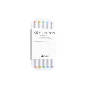 Surligneurs Morandi à double pointe avec pointe <span class=keywords><strong>de</strong></span> brosse ronde, couleur claire, logo personnalisable, fournitures scolaires non effaçables, lot <span class=keywords><strong>de</strong></span> 5 couleurs - Product Image 1