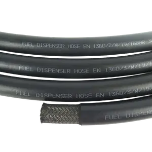 3/4" 1" inch 16bar 19MM fuel tank filler pipe /CNG filling station dedicated high-pressure rubber hose fittings