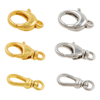 Fermoir de homard plaqué or 18 carats pour collier bracelet faisant des accessoires de bijoux de haute qualité
