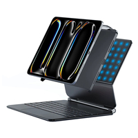 Clavier magique rétroéclairé RVB avec coque magnétique pour PC, protection intégrale pour iPad Pro 13 pouces M5 M4, étui de protection pour clavier