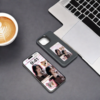 Nouvel Arrivage Coque de téléphone DIY avec écran E-Ink pour iPhone 17 16 15, dos électroplaqué et 4 couleurs avec changement de motif NFC