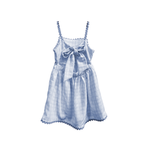 Vestido de estilo corto para niñas de verano Lino de algodón <span class=keywords><strong>vivo</strong></span> <span class=keywords><strong>y</strong></span> ligero Lleno de vitalidad Personalidad Diseño colorido brillante - Product Image 2