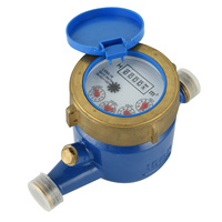 Ningshui High Quality R100 Brass Body Multi-Jet Dry Type Cold and Hot Mechanical Water Meter