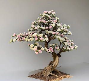 Bonsái <span class=keywords><strong>de</strong></span> <span class=keywords><strong>Magnolia</strong></span> Artificial colorido, Planta <span class=keywords><strong>de</strong></span> floración <span class=keywords><strong>de</strong></span> imitación rosa/púrpura/azul vibrante en maceta <span class=keywords><strong>de</strong></span> cerámica, plantas artificiales personalizadas DIY - Product Image 6