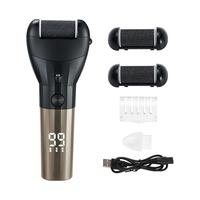 Lime à pieds électrique portable pour soins des pieds, tête de rouleau interchangeable, étanche, ponceuse électrique pour éliminer les callosités