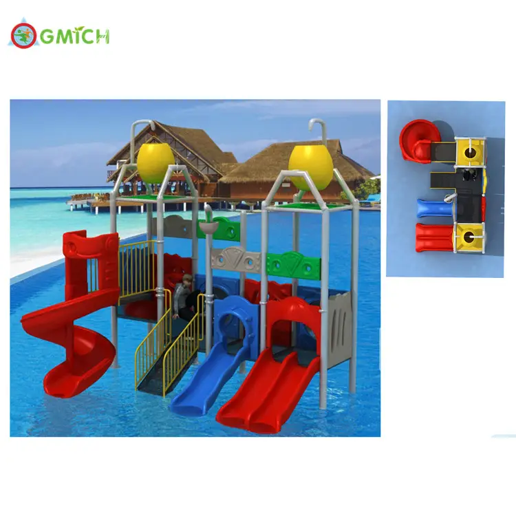 Hochwertige Pool Wasser rutsche Kid Water Park Outdoor Spielplatz Wasserspiel Aktivitäten JMQ-G145B