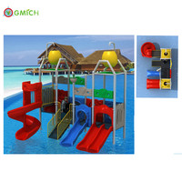 Toboggan aquatique de haute qualité pour piscine, parc aquatique pour enfants, aire de jeux extérieure, jeux aquatiques, activités Jmq-G145B