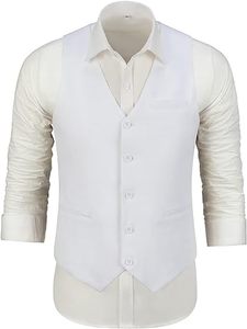 <strong>Men's</strong> Linen Work <strong>Vest</strong> Casual Slim Fit <strong>Vest</strong> Summer <strong>Beach</strong> Party Blazer <strong>Vest</strong> - Product Image 2