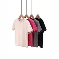 Camisetas Cortas de Verano para Mujer, Ajustadas, de Alta Calidad, con Lavado Ácido, Fabricadas en Fábrica