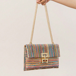 Women's <strong>Small</strong> <strong>Raffia</strong> Crossbody Handbag Weave Beach Purse with Shoulder Strap Rattan <strong>Raffia</strong> <strong>Bag</strong> - Product Image 1