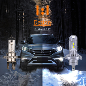 ไฟหน้า LED แบบ H4 24W 2400LM 6500K ไฟ280องศาแบบไม่มีพัดลมไฟหน้าส่องสว่างสำหรับรถไฮลักซ์ - Product Image 6