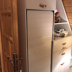 ישר רולר אנכי תריס תבור מפעל ארון דלת 5 צבעים וגודל מותאם אישית על ידי - Product Image 6