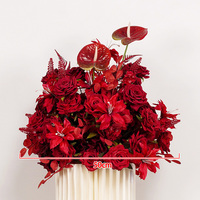 Arrangement floral artificiel en soie pour événements et mariages, idéal pour les centres de table, les décorations de fête et les accessoires photo – Vente en gros directe usine