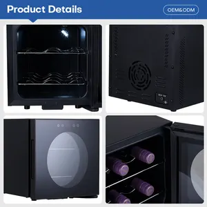 Luxury Electronic Thermoelectric Cooling Mini Wine Fridges 4 Bottles Capacity Wine Cooler