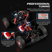 Voiture RC électrique sans balais à empattement court, véhicule tout-terrain pour adulte, Monster Truck à grandes roues, 4x4, haute vitesse, pour la montagne