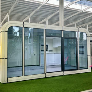 Сборный дом, передвижная космическая капсула, яблочная каюта, 40 футов, индивидуальный Открытый Кемпинг, современный роскошный отель, живущий крошечный яблочный стручок - Product Image 3