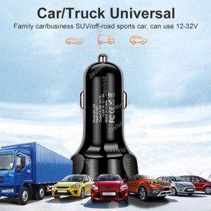 4USB Fast Car Charger Round <b>Smart</b> 4 Port QC3.0 Fast Charging Charger Head for Phone - Product Image 2