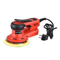 Lijadora Orbital Aleatoria Eléctrica para Automóviles, Pulidora de Esquinas para Trabajos en Madera, Lijadora con Cable de Velocidad Variable sin Escobillas para Acabado